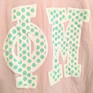 Phi Mu V-Neck Jersey Tee
